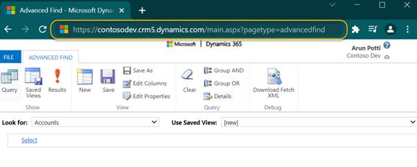 Tips to open Settings and Advanced Find in Dynamics 365 CE Environment